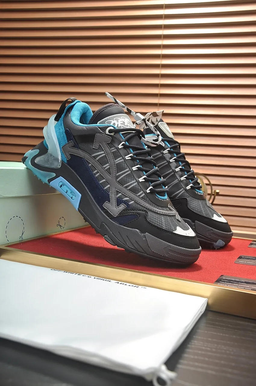 Men's men's shoes💰660💶【off-white】👫 Original one-to-one replica, high-end quality🥳The latest model has not been listed on the official website yet, the top version. Fabric: Imported open-edge beaded laminated leather Lining: Imported breathable mesh Outsole: New material imported TPU combination sole Male 38-44 (customized at 45)